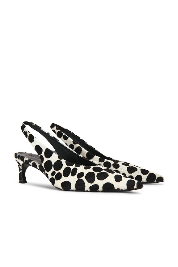 view 2 of 5 ESCARPIN SLINGBACK in Bright White Combo