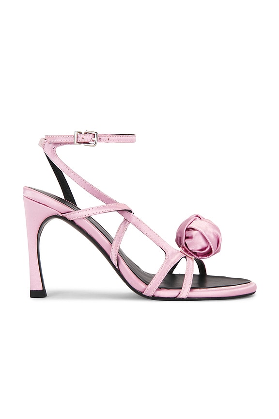 view 1 of 5 Satin Sandal in Begonia Pink