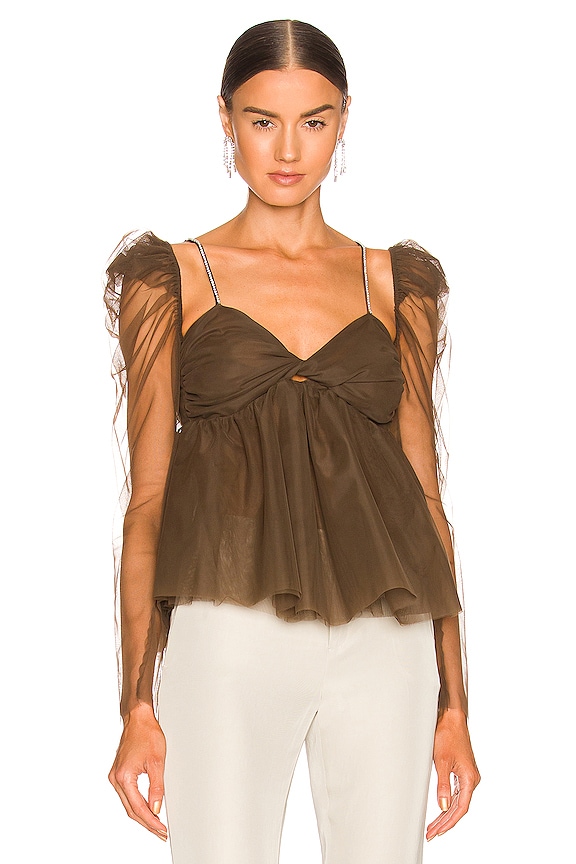 The Bar Jules Top in Espresso | REVOLVE