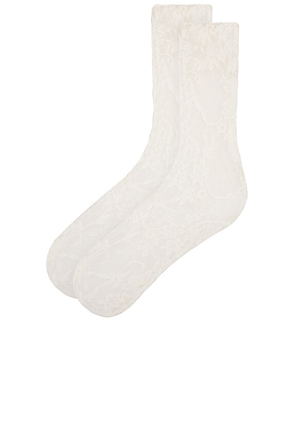 view 2 of 2 CHAUSSETTES CELIA in White