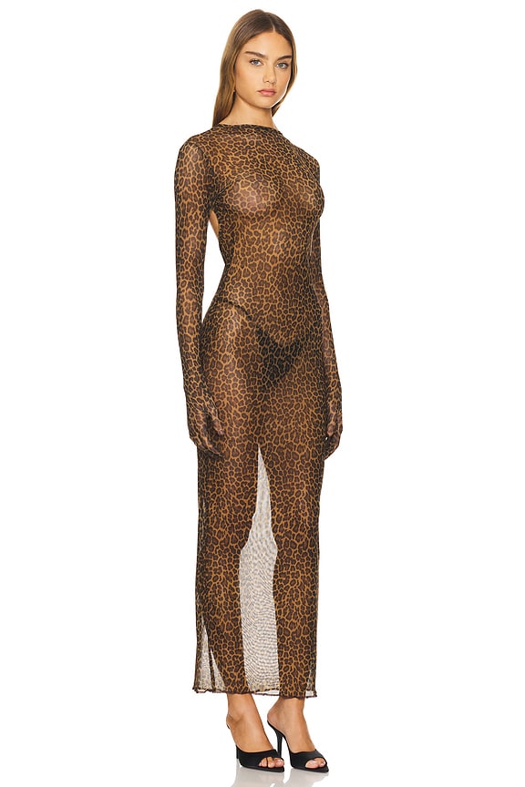 view 2 of 3 Gianna Glove Dress in Leopard