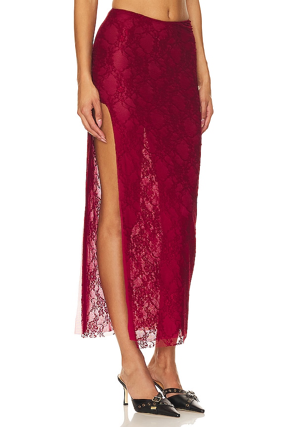 view 2 of 4 Loren Skirt in Red