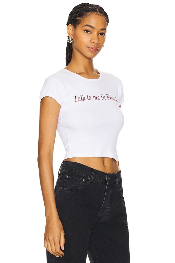 view 2 of 4 CAMISETA TALK TO ME IN FRENCH in White