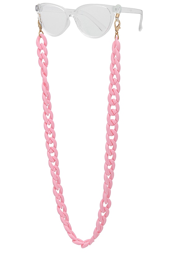 view 2 of 3 Chunky Eyewear Chain in Carnation