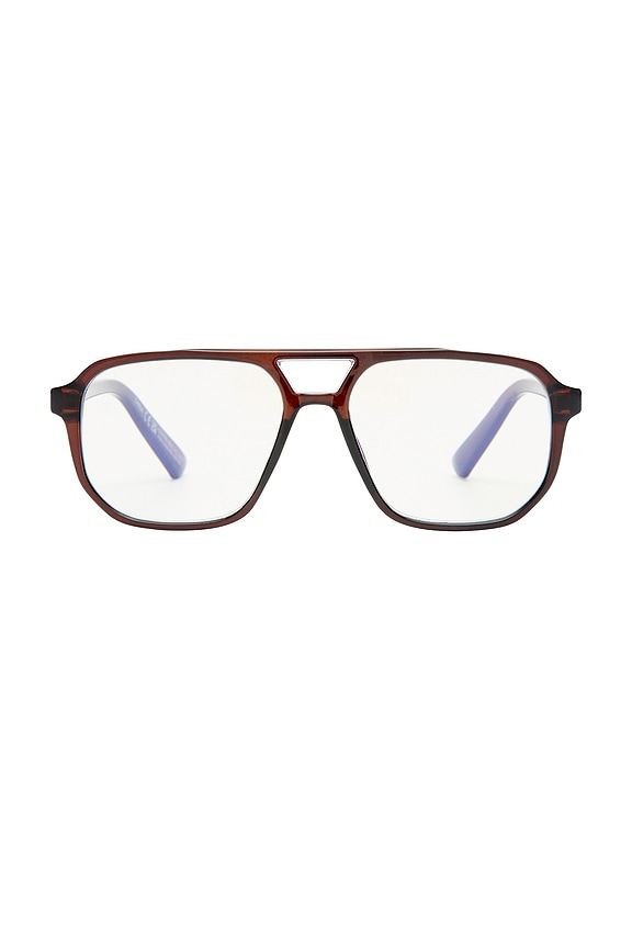 view 1 of 2 Atticus Blue Light Glasses in Brown