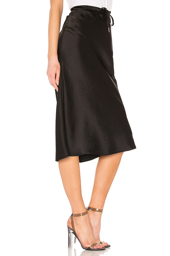 view 2 of 4 Wash & Go Woven Drawstring Skirt in Black
