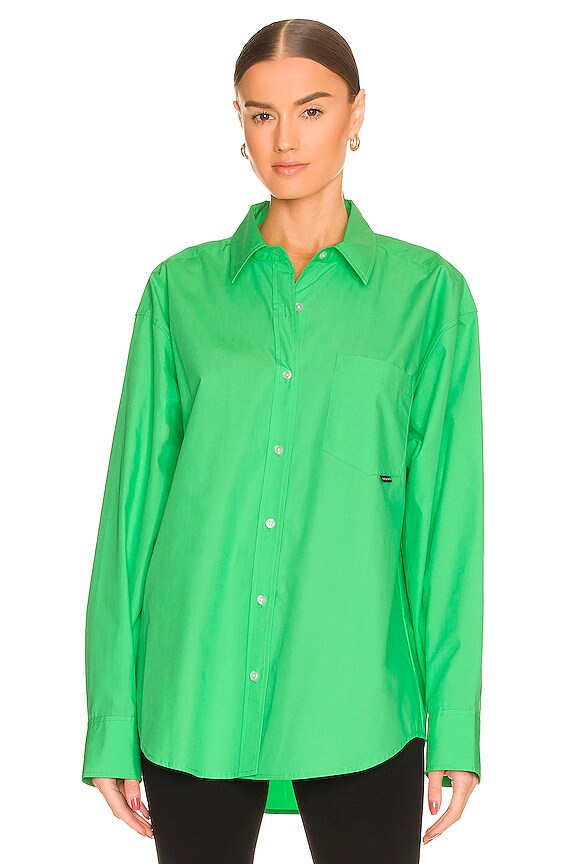 view 2 of 6 Boyfriend Shirt in Neon Kelly