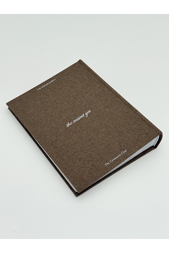 view 2 of 4 Engagement Photo Album in Brown Linen