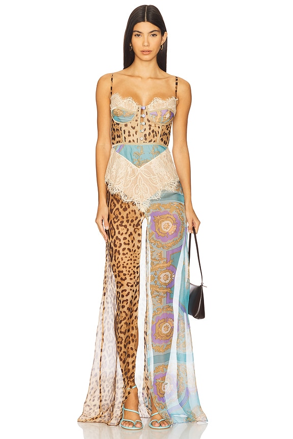 view 2 of 5 Dolce Maxi Dress in Turquoise Baroque