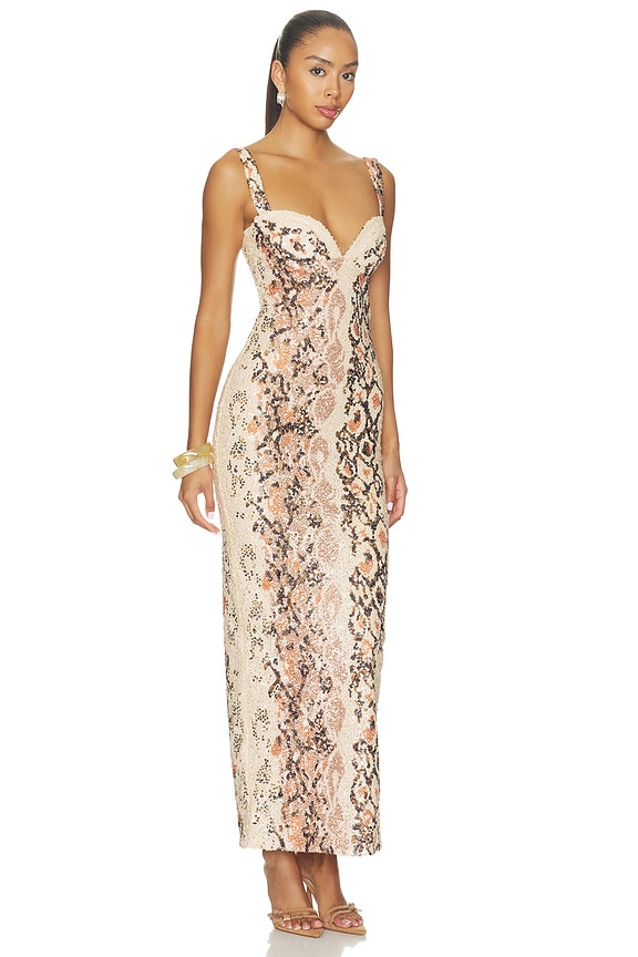 view 2 of 4 ROBE SIRA MAXI  in Desert Snake