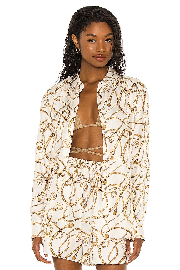 view 2 of 7 Long Sleeve Shirt in Celeste Print