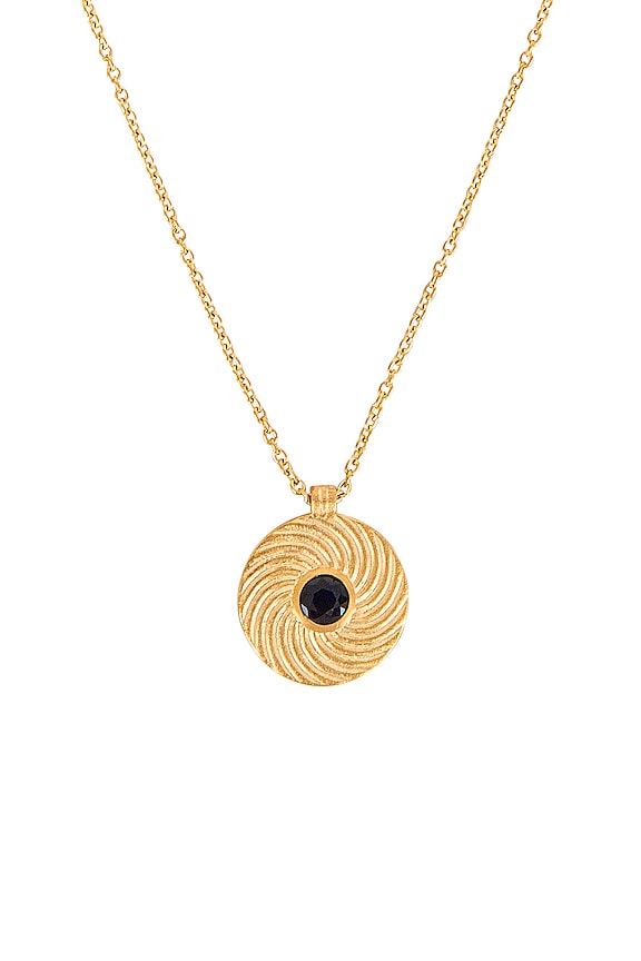 view 2 of 3 Shine Necklace in Gold & Blue Sapphire