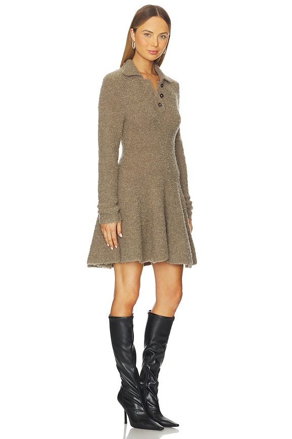 view 2 of 3 Balboa Volume Dress in Brown in Praline