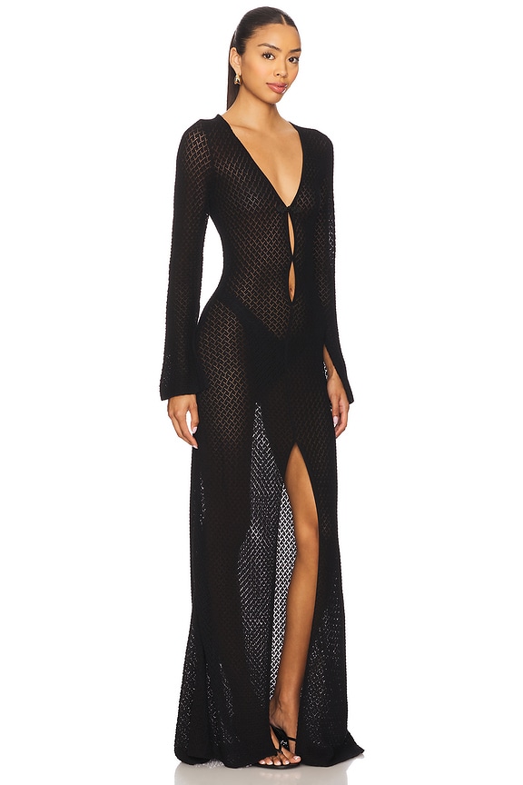 view 2 of 3 Tanzania Long Gown in Black