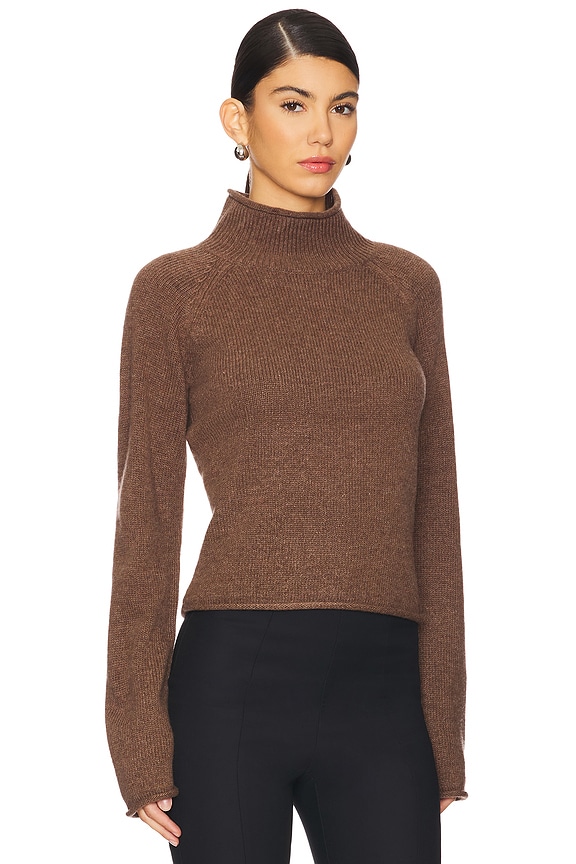 view 2 of 4 Como Raglan Neck Sweater in Espresso
