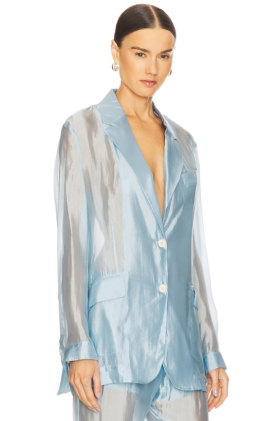 view 2 of 4 Gilian Blazer in Light Blue