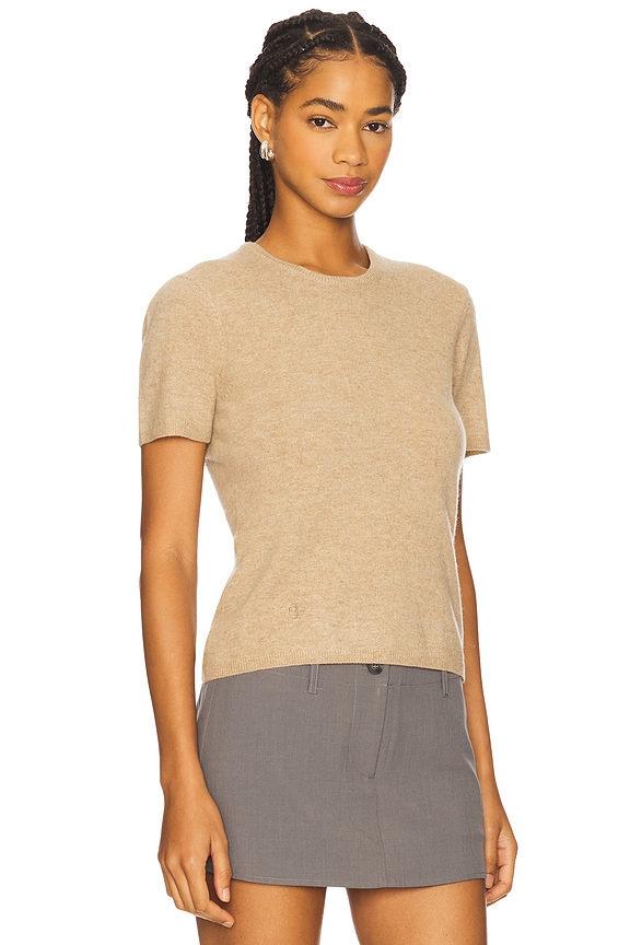 view 2 of 4 T-SHIRT MAILLE COMO in Beige