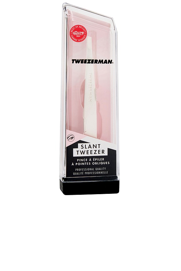 view 2 of 7 Slant Tweezer in Platinum Silver