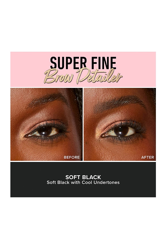 view 2 of 3 PERFILADOR OJOS FINE BROW DETAILER EYEBROW PENCIL in Soft Black