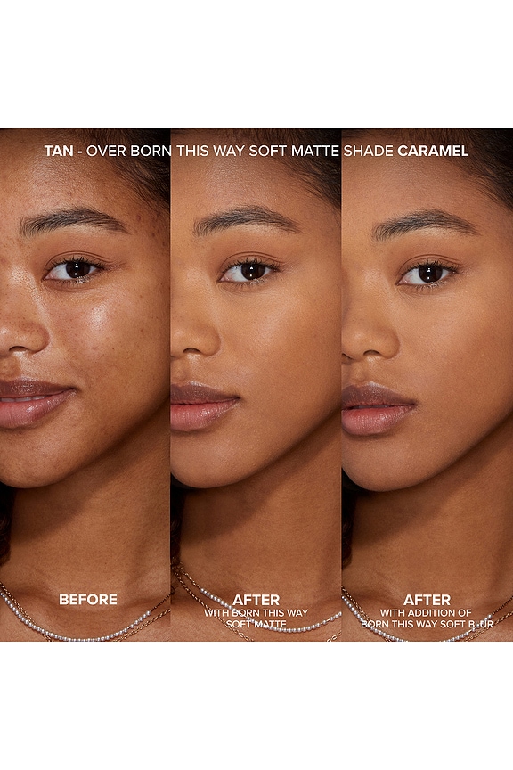 view 2 of 4 Born This Way Soft Blur Flexible Finish Setting Powder in Tan