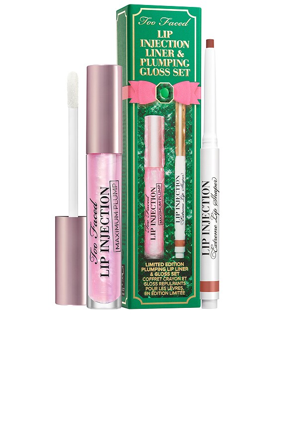 view 2 of 7 SET DE DELINEADOR Y BRILLO VOLUMINIZADOR PARA LAS VACACIONES LIP INJECTION LINER & PLUMPING GLOSS SET in 