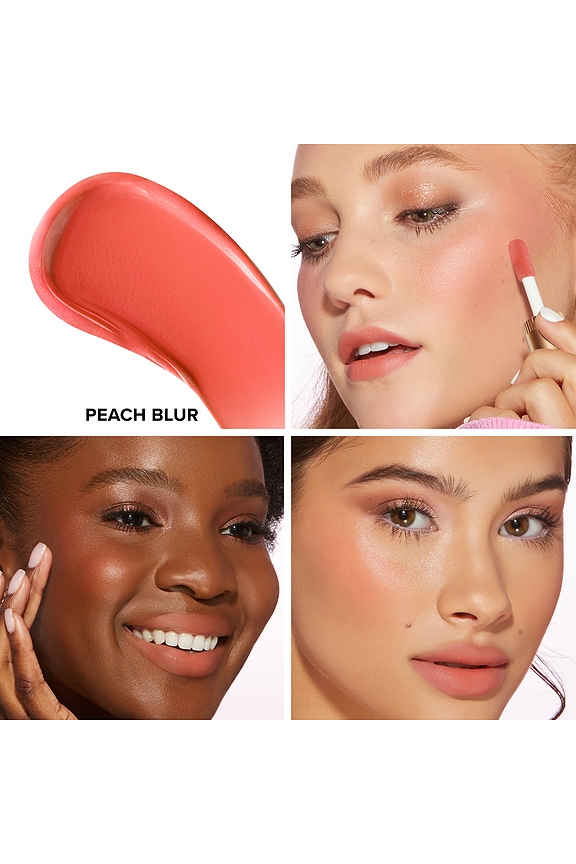 view 2 of 6 DUO LÈVRES & JOUES CLOUD CRUSH WHIPPED LIP & CHEEK COLOR in Peach Blur