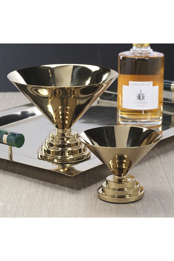 view 2 of 2 BOL EN MÉTAL MAYAN MAYAN METAL BOWL in Polished Gold