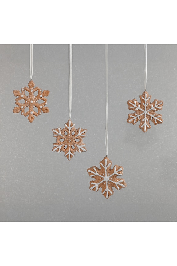 view 2 of 6 Cookie Snowflake Ornament Set Of 4 in 