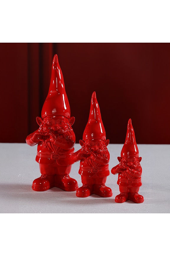 view 2 of 2 Gnome Giving Heart Gesture in Red