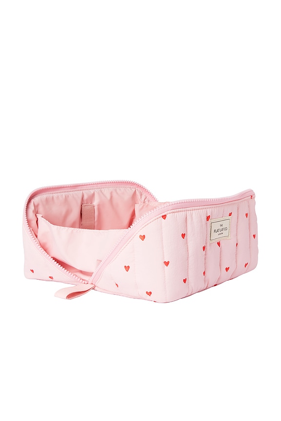 view 2 of 8 Marshmallow Flat Lay Makeup Box Bag in Sweet Pink Hearts