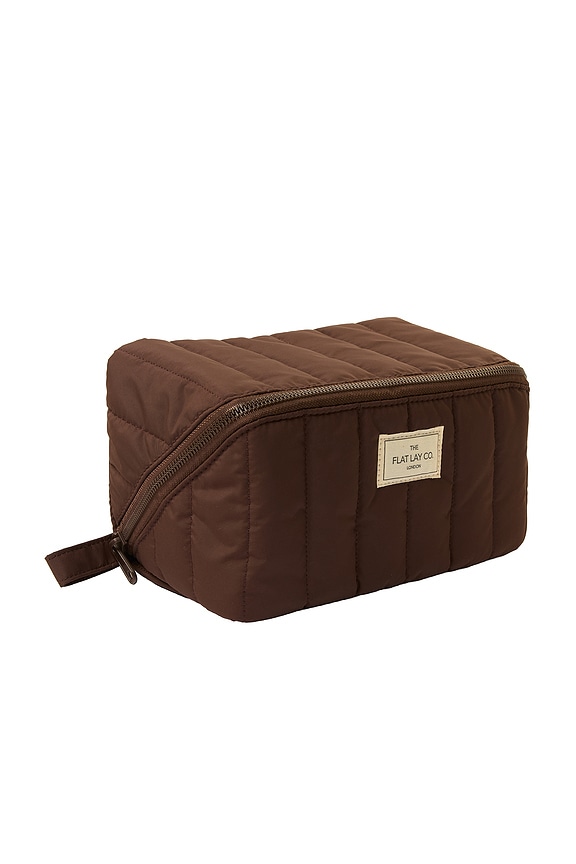 view 2 of 4 Marshmallow Flat Lay Makeup Box Bag in Espresso