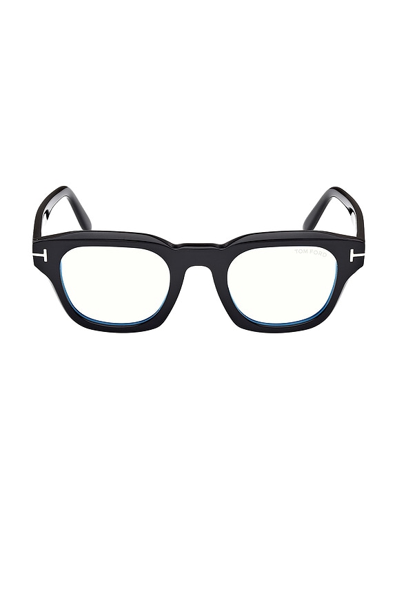 view 1 of 3 Blue Block Optical Square Acetate Glasses in Black
