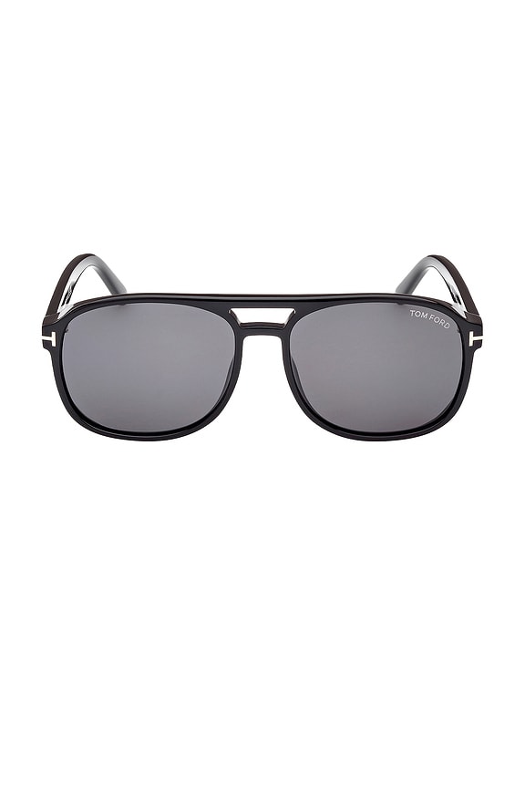 view 1 of 3 LUNETTES DE SOLEIL ROSCO in Shiny Black, Eco, & Smoke