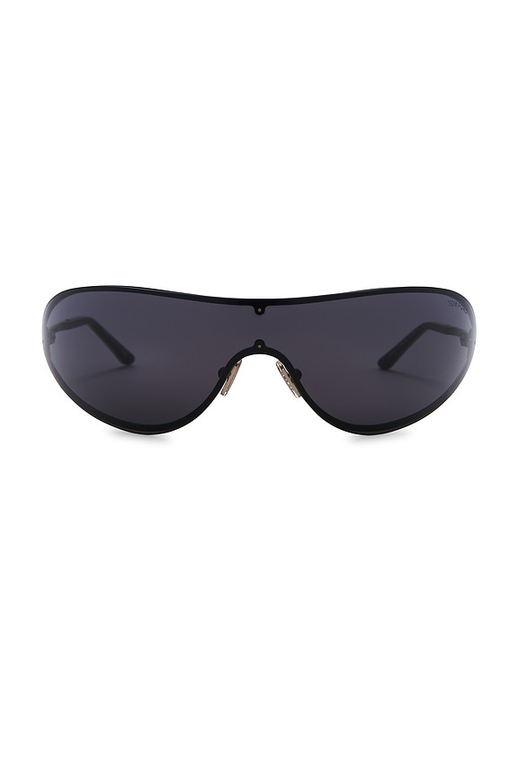 view 1 of 3 Brady Sunglasses in Shiny Black & Smoke