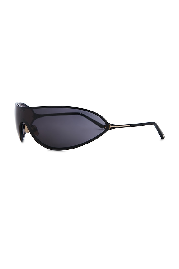 view 2 of 3 Brady Sunglasses in Shiny Black & Smoke