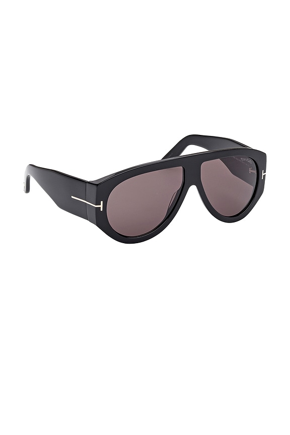 view 2 of 3 Bronson Sunglasses in Shiny Black & Smoke