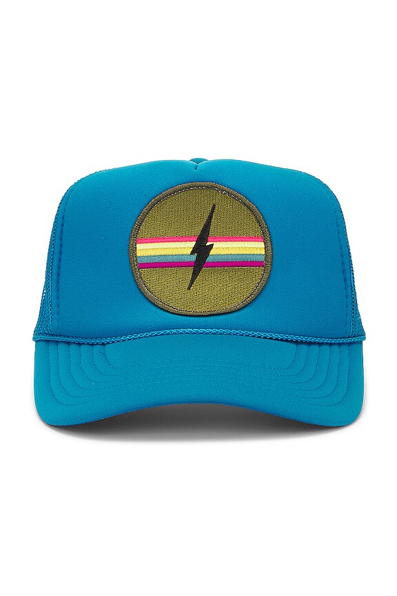Friday Feelin Electric Hat in Turquoise REVOLVE