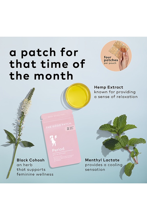 view 2 of 7 Period Hemp Patch 4 count in 