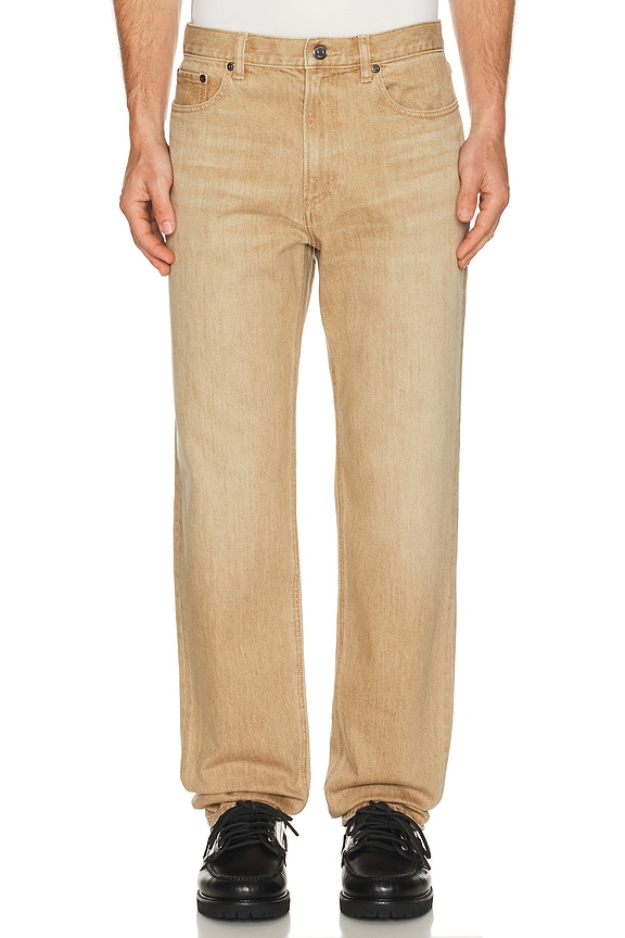 view 1 of 5 Tinted Standard Jeans in Washed Brown