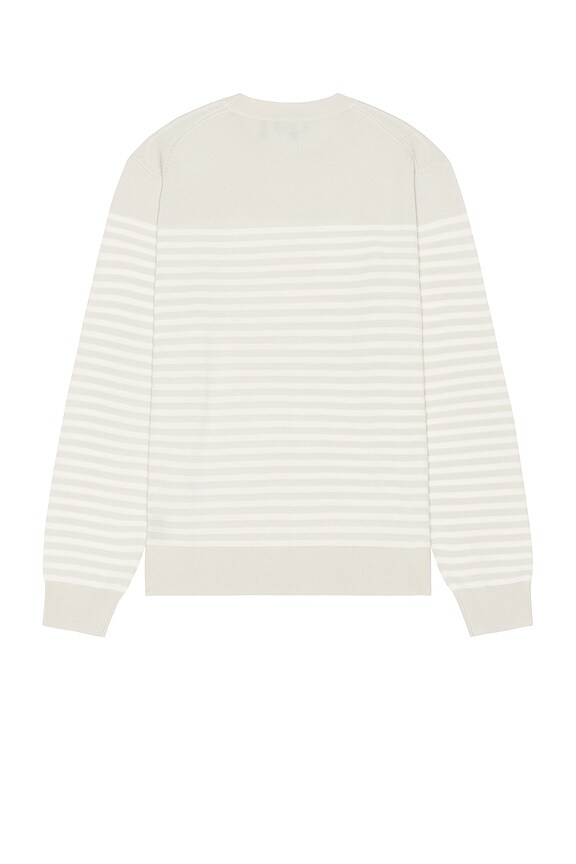 view 2 of 3 Striped Crew Regal Sweater in Sand Multi