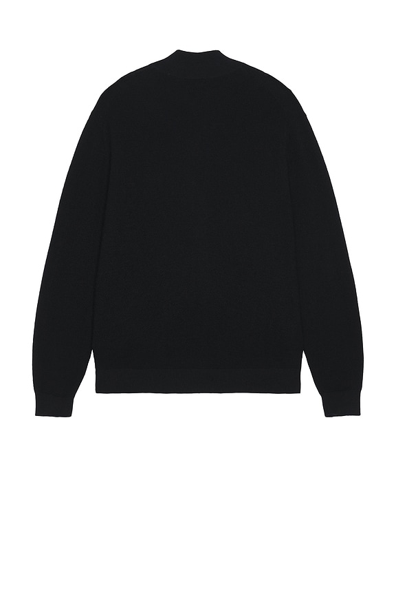 view 2 of 4 Full Zip Cashmere Sweater in Black