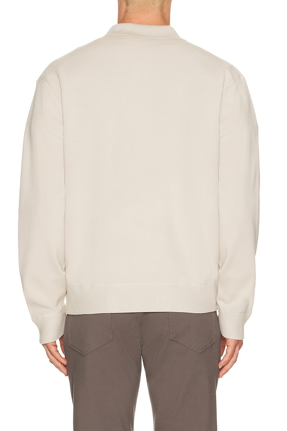 view 2 of 4 Light Bilen Jonny Collar Pop Over Sweater in Silver Cloud