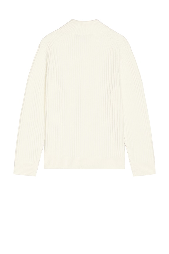 view 2 of 3 Tomas Full Zip Sweater Jacket in White Ivory