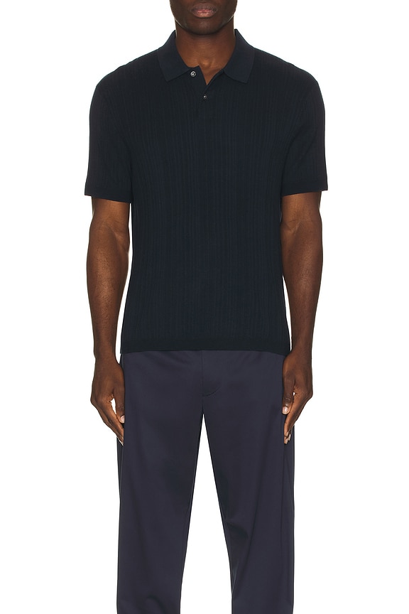 view 3 of 3 Damian Short Sleeve Polo in Baltic