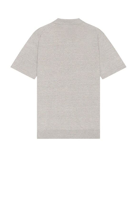 view 2 of 3 Goris Short Sleeve Polo in Grey Heather