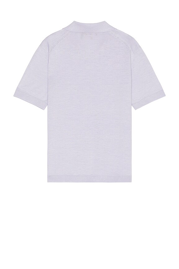 view 2 of 3 Brenan Short Sleeve Polo in Soft Iris