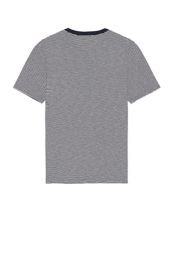 view 2 of 4 Essential Short Sleeve Tee in Baltic & White