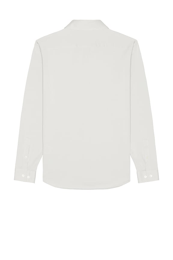 view 2 of 3 Sylvain Structure Knit Shirt in Fog