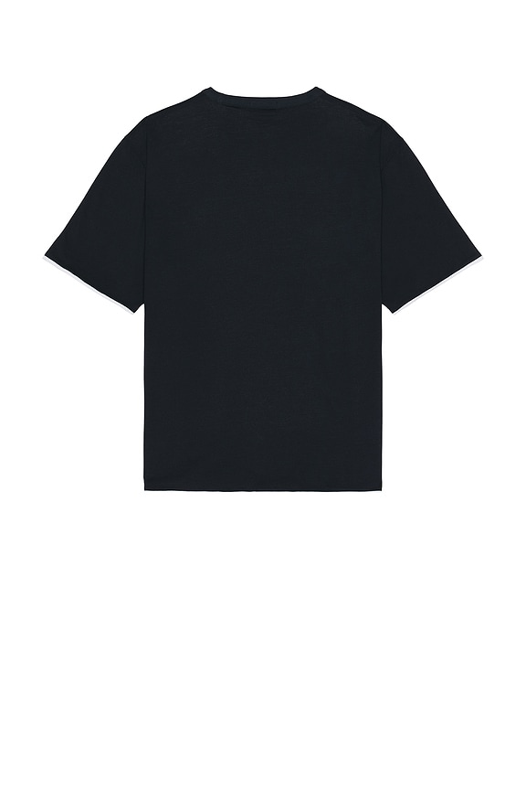 view 2 of 4 Double Layered Tee in Baltic & White