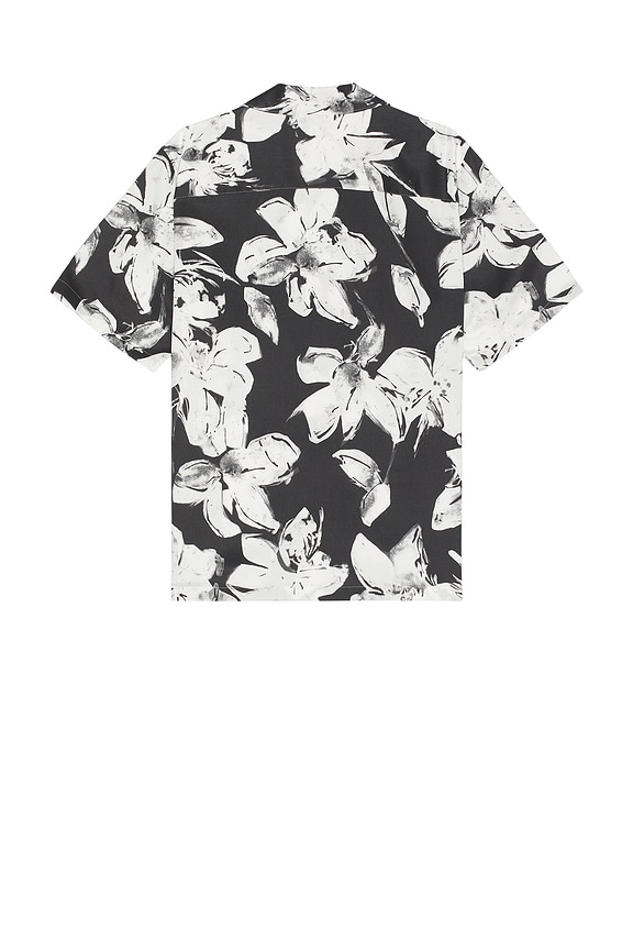 view 2 of 4 Noll Brush Floral Shirt in Carbon & Ivory
